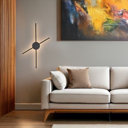 Brilagi - Светодиодный настенный светильник LUGO QUATTRO LED/16W/230V черный