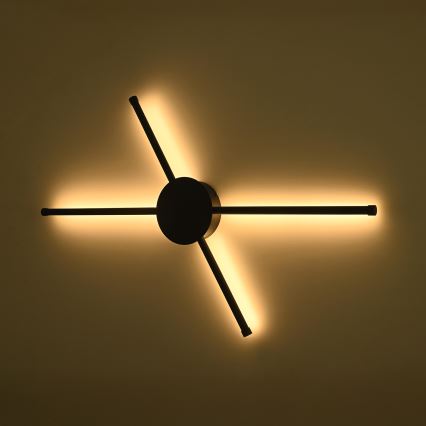 Brilagi - Светодиодный настенный светильник LUGO QUATTRO LED/16W/230V черный
