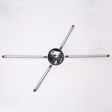Brilagi - Светодиодный настенный светильник LUGO QUATTRO LED/16W/230V черный