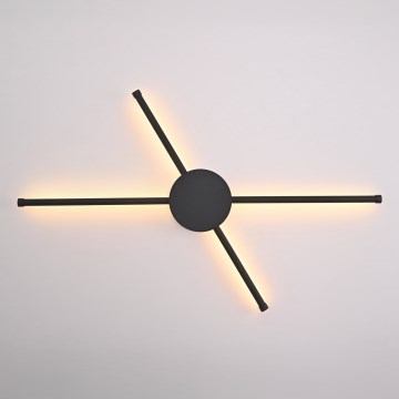 Brilagi - Светодиодный настенный светильник LUGO QUATTRO LED/16W/230V черный