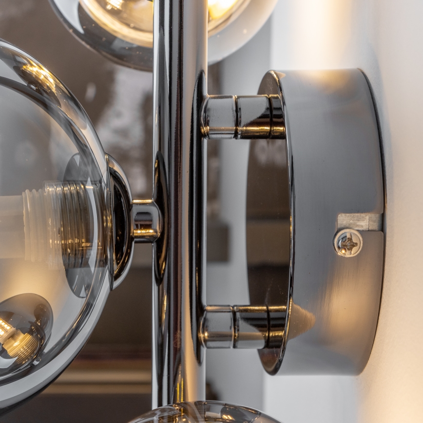 Brilagi - Светодиодный настенный светильник MILLA 3xG9/3W/230V блестящий хром/дымчатый