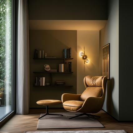 Brilagi - Светодиодный настенный светильник MILLA 3xG9/3W/230V золотистый/дымчатый