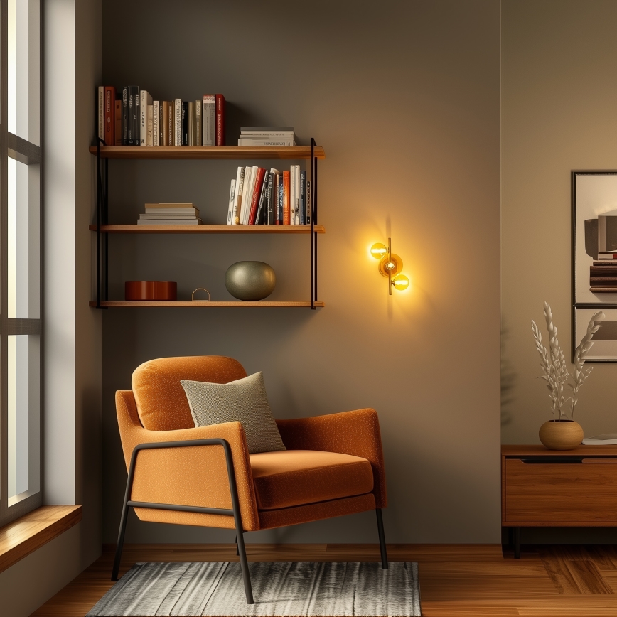 Brilagi - Светодиодный настенный светильник MILLA 3xG9/3W/230V золотистый