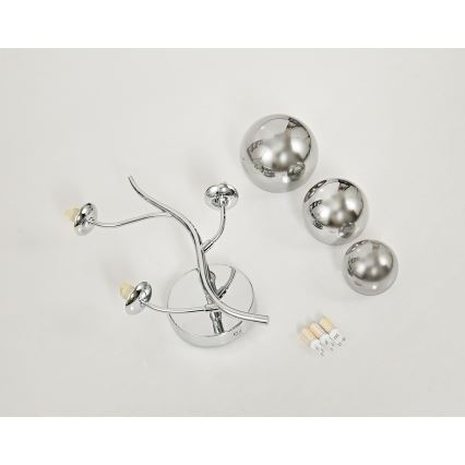 Brilagi - Светодиодный настенный светильник MISTEL 3xG9/3W/230V блестящий хром/дымчатый