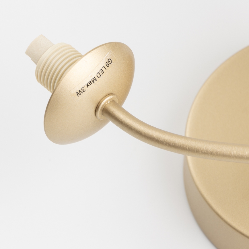 Brilagi - Светодиодный настенный светильник MISTEL 3xG9/3W/230V золотистый/белый