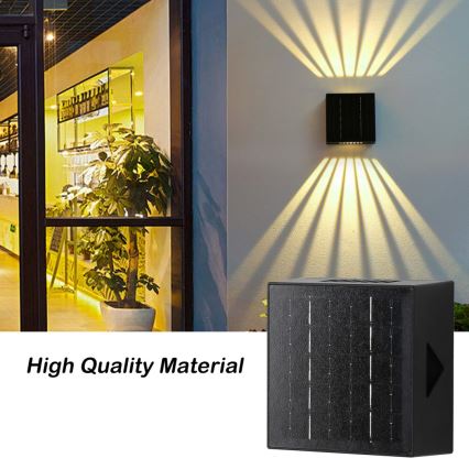 Brilagi - Светодиодный настенный светильник на солнечной батарее BLOCK LED/2W/3,7V IP44
