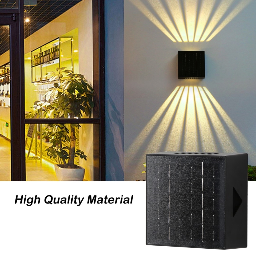 Brilagi - Светодиодный настенный светильник на солнечной батарее BLOCK LED/2W/3,7V IP44