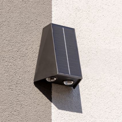 Brilagi - Светодиодный настенный светильник на солнечной батарее PYRAMID LED/2W/3,2V 1300 mAh IP54
