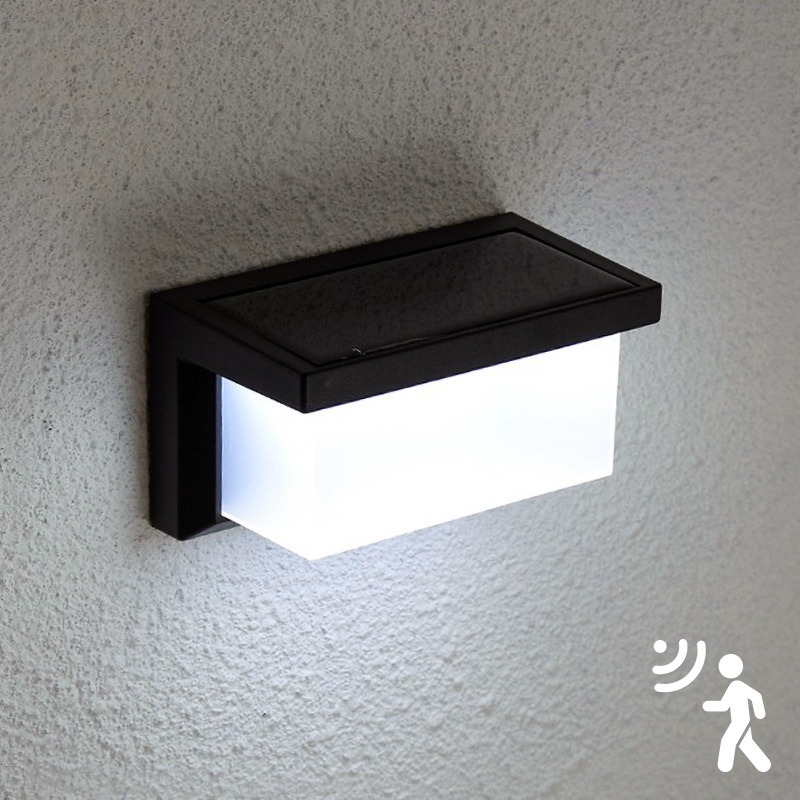 Brilagi - Светодиодный настенный светильник на солнечной батарее с датчиком BRICK LED/12W/5,5V 1200 mAh IP65