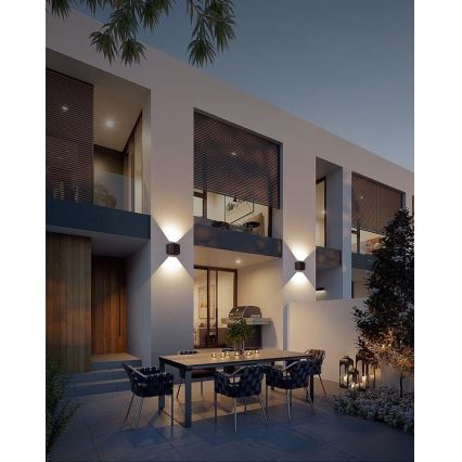 Brilagi - Светодиодный настенный светильник на солнечной батарее с датчиком SOLAR CUBE LED/2W/3,2V 1300 mAh IP54