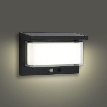 Brilagi - Светодиодный настенный светильник на солнечной батарее с датчиком SUN LUME LED/10W/3,7V 4000 mAh IP44