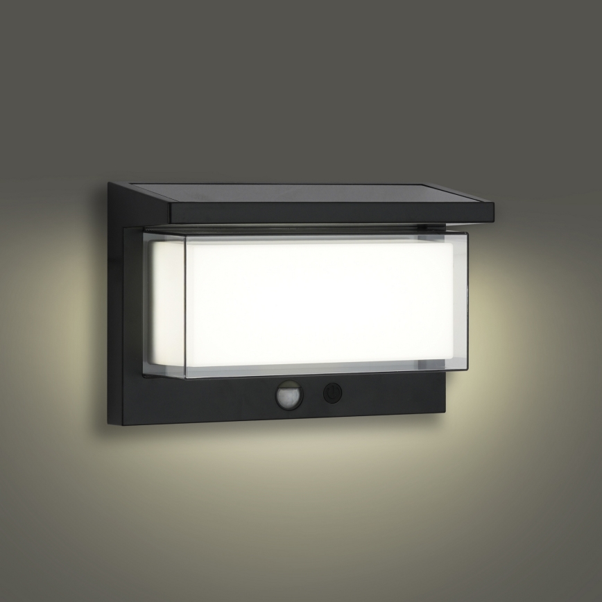 Brilagi - Светодиодный настенный светильник на солнечной батарее с датчиком SUN LUME LED/10W/3,7V 4000 mAh IP44