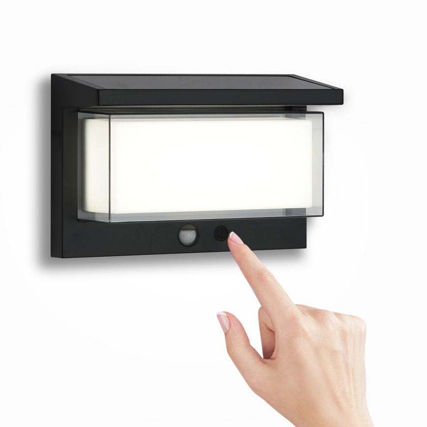 Brilagi - Светодиодный настенный светильник на солнечной батарее с датчиком SUN LUME LED/10W/3,7V 4000 mAh IP44