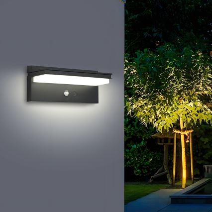 Brilagi - Светодиодный настенный светильник на солнечной батарее с датчиком SUN SENSE LED/10W/3,7V 4000 mAh IP44