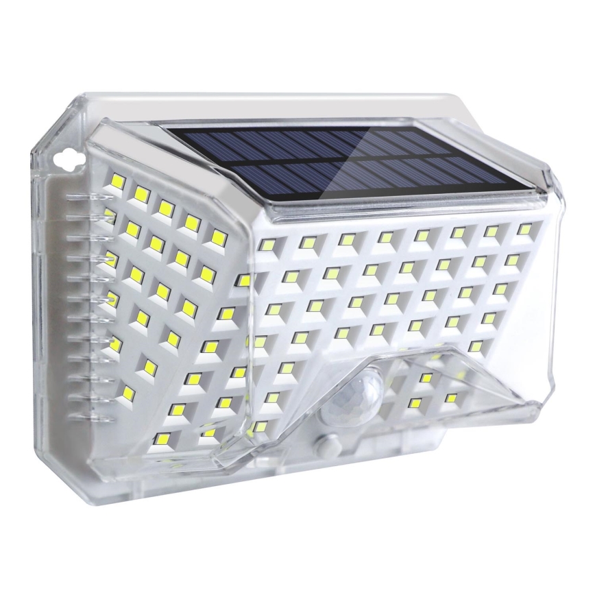 Brilagi - Светодиодный настенный светильник на солнечной батарее с датчиком WALLIE LED/4W/5,5V 1200 mAh 6500K IP64 серебристый