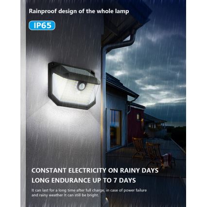 Brilagi - Светодиодный настенный светильник на солнечной батарее с датчиком WALLIE LED/4W/5,5V 1200mAh 6500K IP65