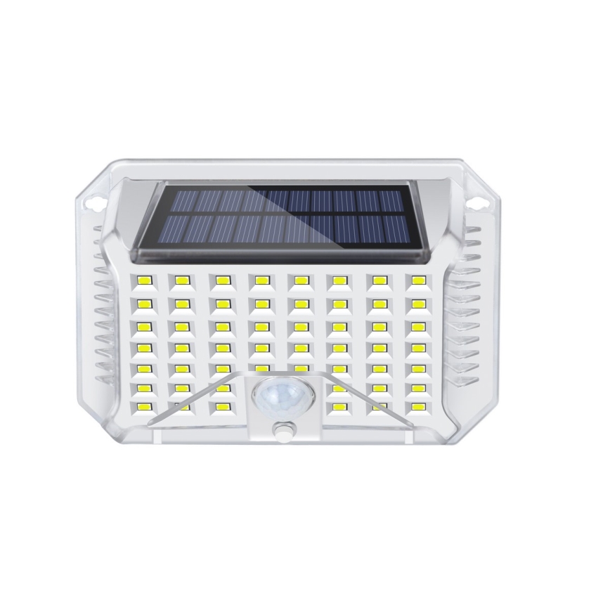 Brilagi - Светодиодный настенный светильник на солнечной батарее с датчиком WALLIE LED/4W/5,5V 1200 mAh 6500K IP64 серебристый