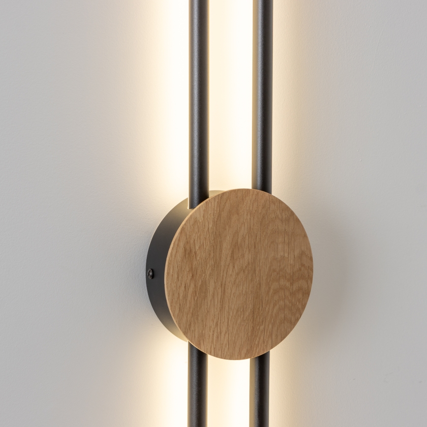 Brilagi - Светодиодный настенный светильник WOODY COLLINE LED/15W/230V 80 см дуб