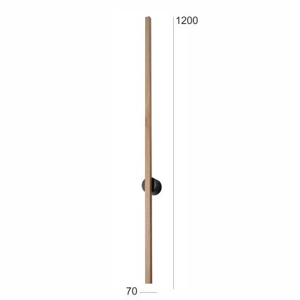 Brilagi - Светодиодный настенный светильник WOODY LINE LED/12W/230V 120 см дуб