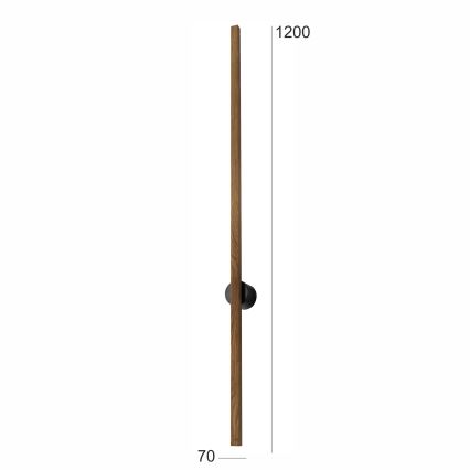 Brilagi - Светодиодный настенный светильник WOODY LINE LED/12W/230V 120 см дуб