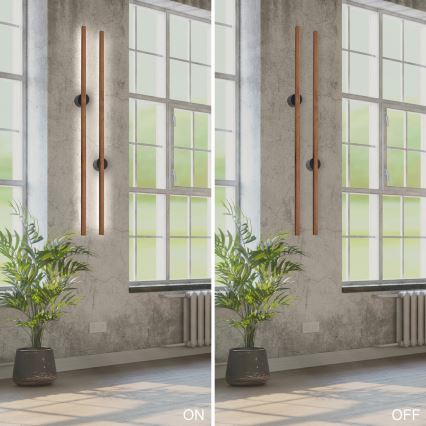 Brilagi - Светодиодный настенный светильник WOODY LINE LED/12W/230V 120 см дуб вишня