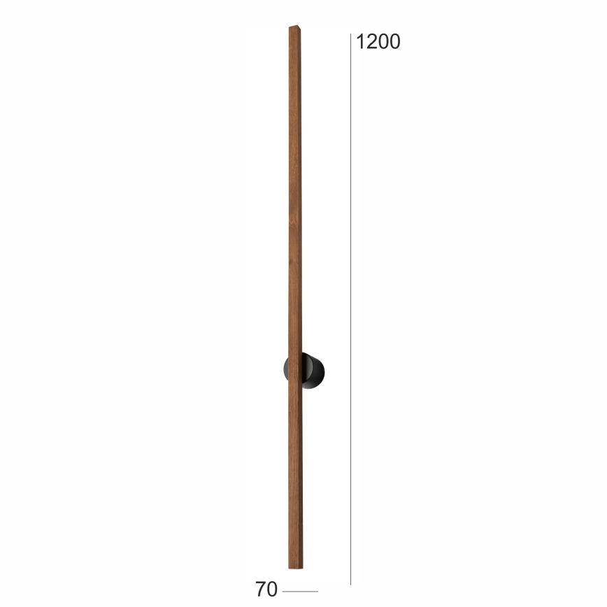 Brilagi - Светодиодный настенный светильник WOODY LINE LED/12W/230V 120 см дуб вишня