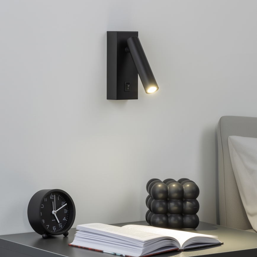 Brilagi - Светодиодный настенный точечный светильник MAYA LED/3W/230V 4000K черный