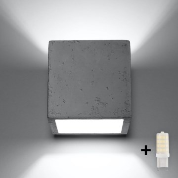 Brilagi -  Светодиодный настенный точечный светильник MURO 1xG9/3,5W/230V бетон