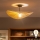 Brilagi - Светодиодный накладной потолочный светильник CERIA BOHO 1xE27/60W/230V, диаметр 60 см, черный/бежевый