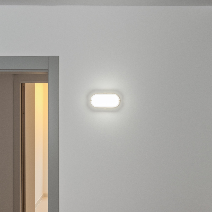 Brilagi - Светодиодный потолочный промышленный светильник SIMA LED/12W/230V IP65 белый