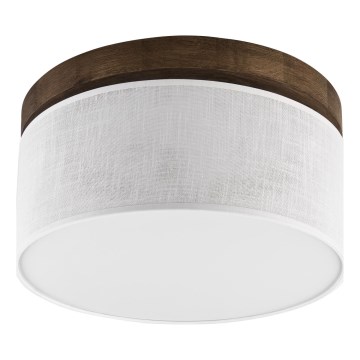 Brilagi - Светодиодный потолочный светильник BELLADONNA 1xE27/15W/230V диаметр 30 см белый/дуб орех