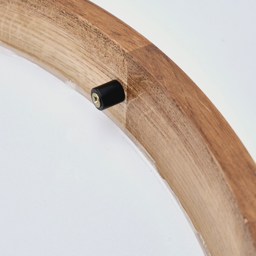 Brilagi - Светодиодный потолочный светильник CARVALHO SLIM 1xE27/60W/230V дуб вишня диаметр 27 см