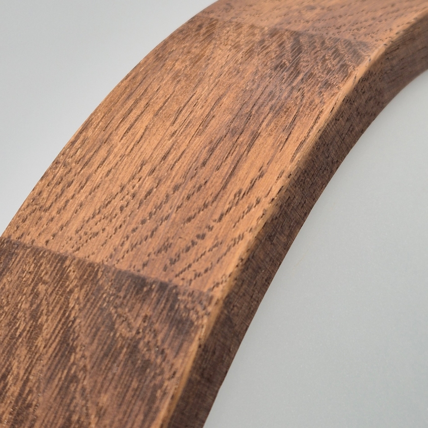 Brilagi - Светодиодный потолочный светильник CARVALHO SLIM 3xE27/60W/230V дуб вишня диаметр 47 см