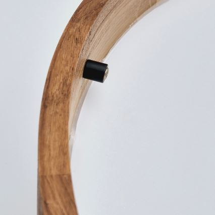 Brilagi - Светодиодный потолочный светильник CARVALHO SLIM 3xE27/60W/230V дуб вишня диаметр 47 см