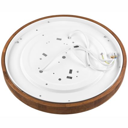 Brilagi - Светодиодный потолочный светильник CARVALHO SLIM 3xE27/60W/230V дуб вишня диаметр 47 см