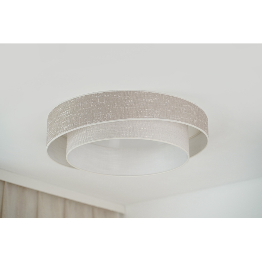 Brilagi - Светодиодный потолочный светильник DOVER SHINE LED/26W/230V диаметр 60 см серый/кремовый