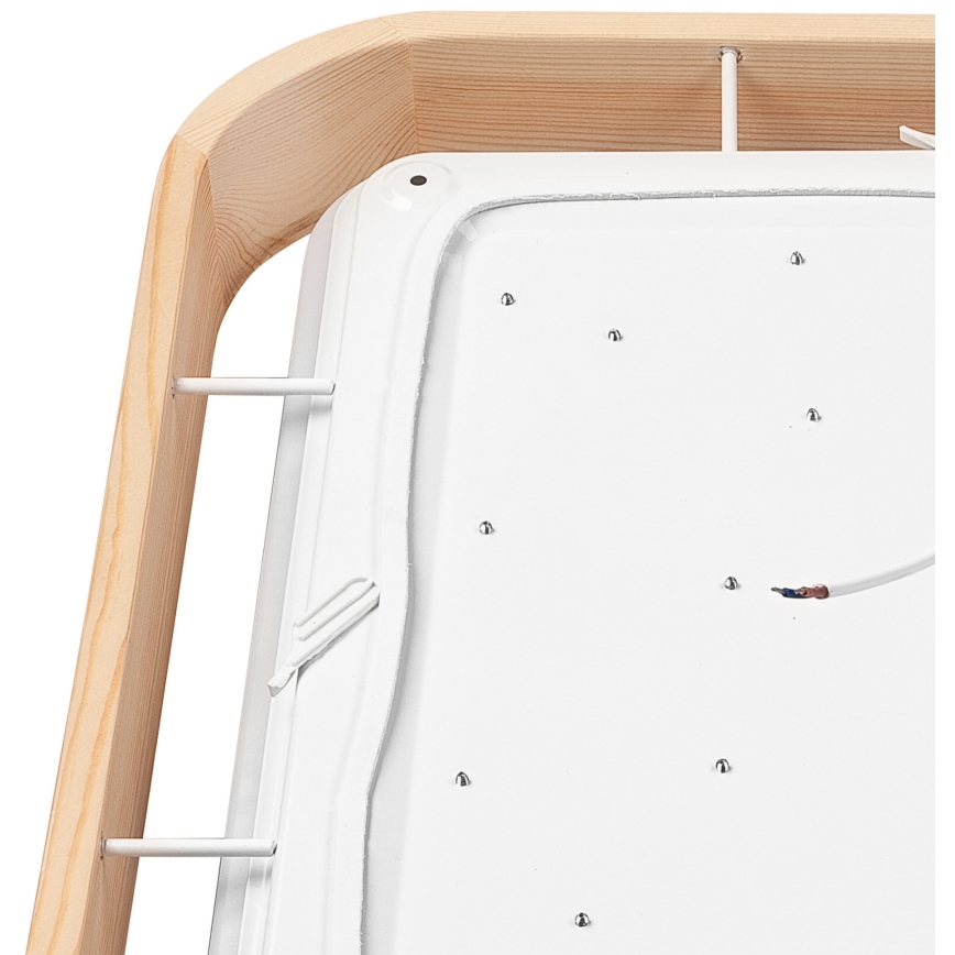 Brilagi - светодиодный диммируемый потолочный светильник MANAROLA CUBIC LED/24W/230V 45x45 см 3000-6500K сосна + пульт дистанционного управления