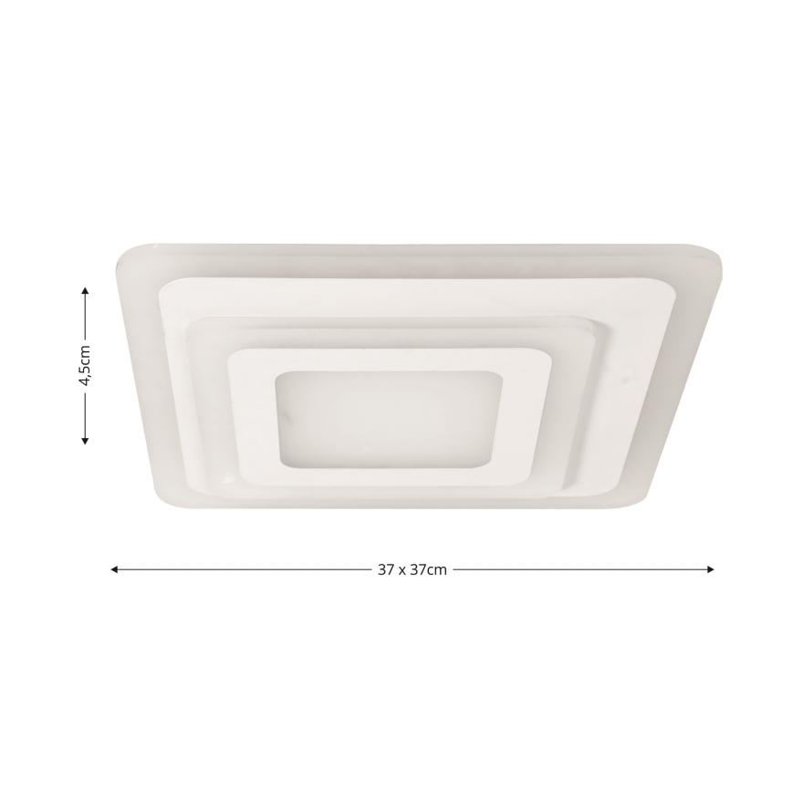 Brilagi - Светодиодный потолочный светильник с регулированием яркости MODERN MINI LED/65W/230V 3000/4000/6000K 37x37 см + дистанционное управление