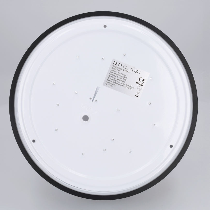 Brilagi - Светодиодный потолочный светильник NAOMI LED/24W/230V диам. 28,5 см, чёрный