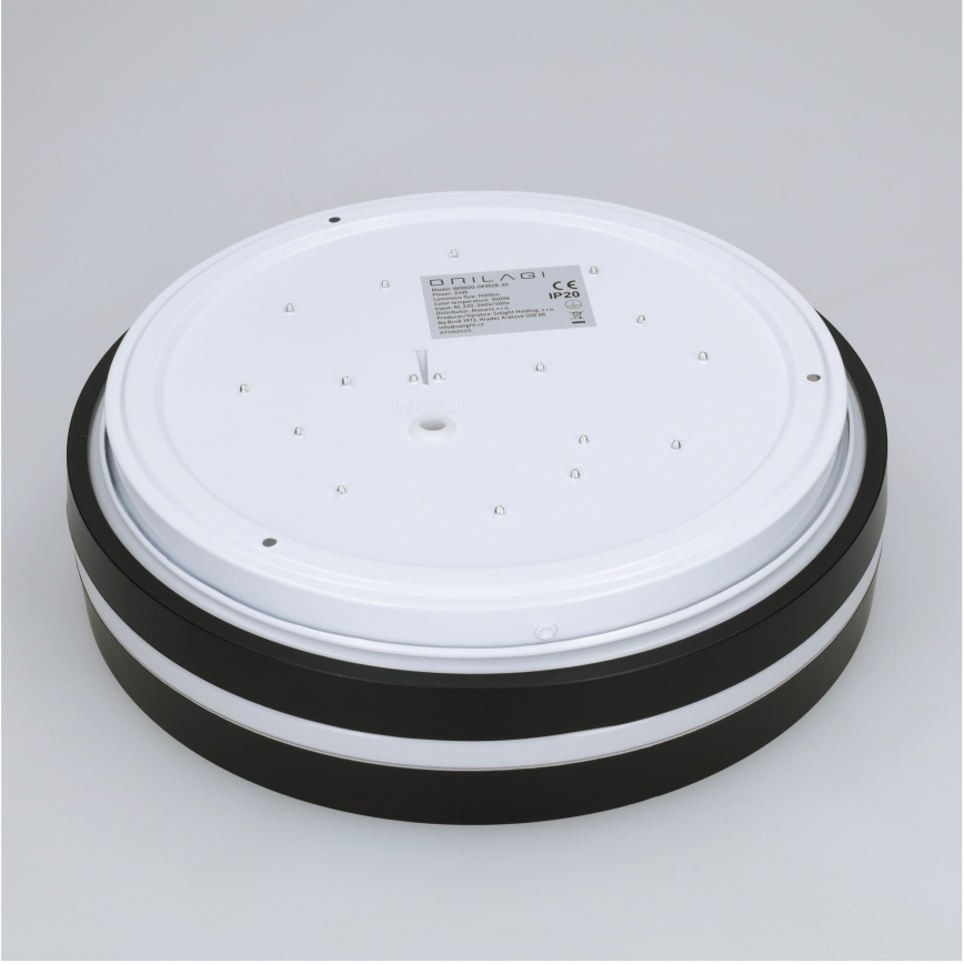 Brilagi - Светодиодный потолочный светильник NAOMI LED/24W/230V диам. 28,5 см, чёрный
