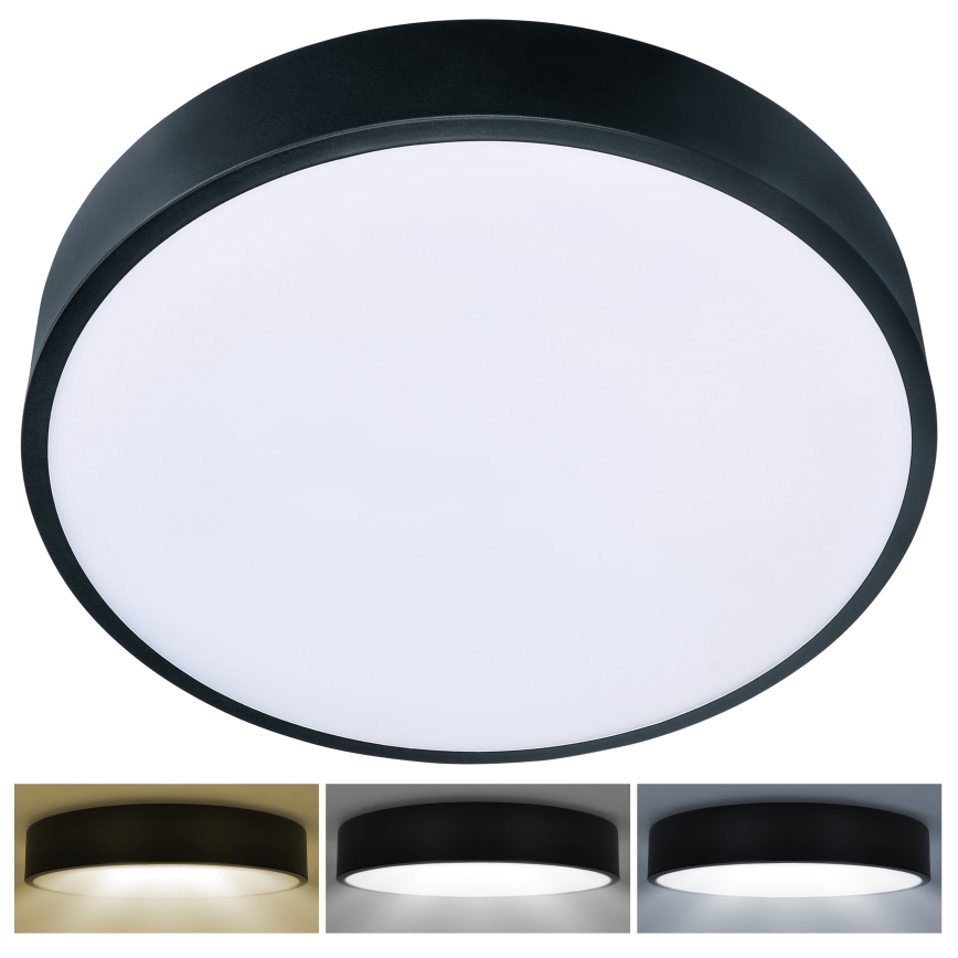 Brilagi - Светодиодный потолочный светильник POOL LED/48W/230V 3000/4500/6000K диаметр 40 см черный