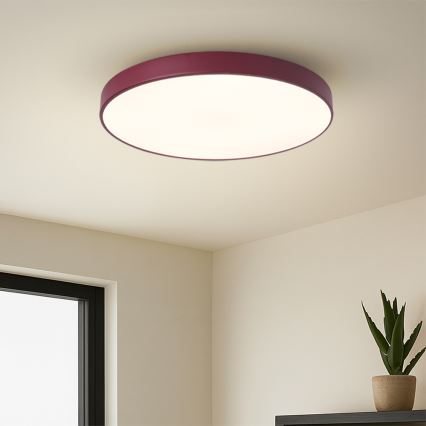 Brilagi - потолочный светильник LED POOL, 60 Вт, 230 В, 3000/4000/6000 К, диаметр 50 см, бордовый