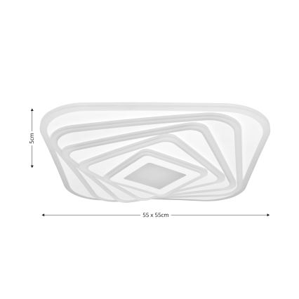 Brilagi - Светодиодный потолочный светильник с регулированием яркости MODERN LED/210W/230V 2700-6500K 55x55 см + дистанционное управление