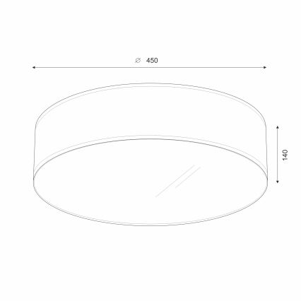 Brilagi - Светодиодный потолочный светильник SIRIJA LED/36W/230V диаметр 45 см черный