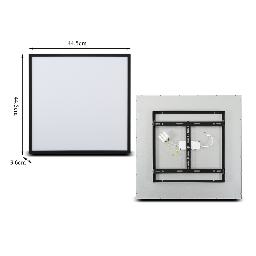 Brilagi - Светодиодный потолочный светильник SLIMFRAME LED/36W/230V 45x45 см черный