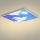 Brilagi - светодиодный потолочный светильник SLIMFRAME SKY LED/58 Вт/230 В 60x60 см серебристый/синий