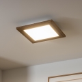 Brilagi - Светодиодный потолочный светильник SLIMFRAME WOOD LED/25W/230V 34x34 см коричневый