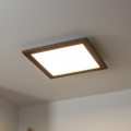 Brilagi - Светодиодный потолочный светильник SLIMFRAME WOOD LED/36W/230V 49,5x49,5 см темно-коричневый