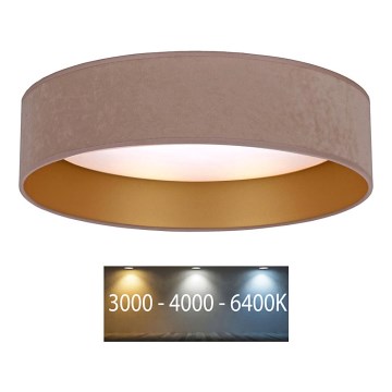 Brilagi - Светодиодный потолочный светильник VELVET LED/12W/230V диаметр 30 см 3000K/4000K/6400K бежевый/золотой