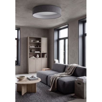 BRILAGI - Светодиодный потолочный светильник VELVET SIMPLE, 24 Вт / 230 В, 3000 К, диаметр 45 см, серый